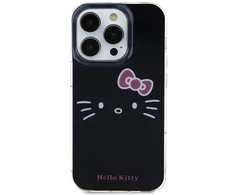 Apple iPhone 14 Pro Hello Kitty dėklas IML Kitty Face (HKHCP14LHKHLK) juodos spalvos