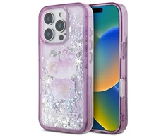 Hello Kitty HKHCP16XL50PPU Apple iPhone 16 Pro Max 6.9" dėklas telefonui violetinės spalvos Liquid Glitter 50TH Anniversary Party