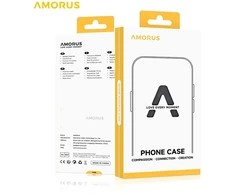 Hurtel AMORUS Samsung Galaxy S26 dėklas su išstumdomu kortelių laikikliu - Juodas