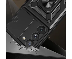 Hurtel Hybrid Armor Camshield dėklas skirtas Samsung Galaxy S23+, raudonas