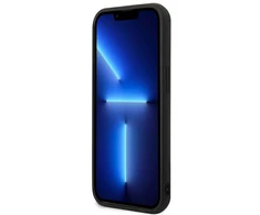 Dėklas Karl Lagerfeld KLHCP13L3DRKCK iPhone 13 Pro / 13 6.1" juodas/juodas hardcase Karl&amp;Choupette Ikonik 3D