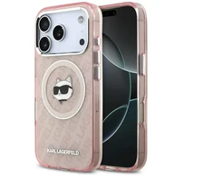Karl Lagerfeld IML Choupette Head Logo MagSafe - dėklas skirtas Apple iPhone 17 Pro Max pink