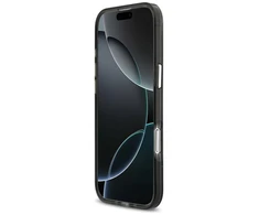 Karl Lagerfeld IML Choupette Head Logo MagSafe dėklas Apple iPhone Air juodos spalvos