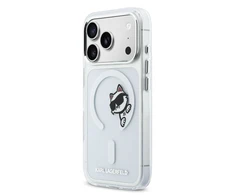 Karl Lagerfeld IML Choupette Peekaboo MagSafe dėklas skirtas Apple iPhone Apple iPhone 17 Pro skaidrus