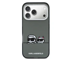 Karl Lagerfeld IML K&CH Heads Logo MagSafe dėklas skirtas Apple iPhone 17 Pro Max juodos spalvos