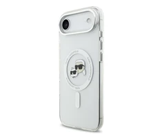 Karl Lagerfeld IML K&CH Heads Metal Frame MagSafe dėklas skirtas Apple iPhone Air skaidrus