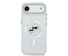 Karl Lagerfeld IML K&CH Heads Metal Frame MagSafe dėklas skirtas Apple iPhone Air skaidrus