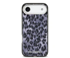 Karl Lagerfeld IML Leopard MagSafe dėklas skirtas Apple iPhone Air pilkos spalvos