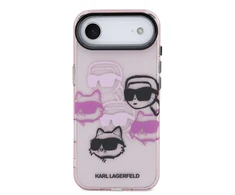 Karl Lagerfeld IML Multi K&CH Heads dėklas skirtas Apple iPhone Air Rožinė