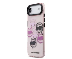 Karl Lagerfeld IML Multi K&CH Heads dėklas skirtas Apple iPhone Air Rožinė