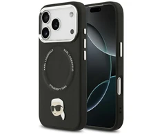 Karl Lagerfeld Karl Pin MagSafe dėklas skirtas Apple iPhone 17 Pro Max juodos spalvos