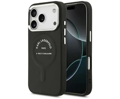 Karl Lagerfeld Karl RSG Logo MagSafe dėklas skirtas Apple iPhone 17 Pro juodos spalvos
