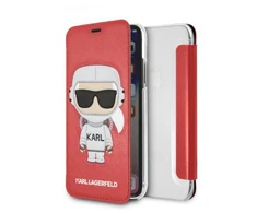 Apple iPhone X / XS Karl Lagerfeld dėklas Karl Space Cosmonaut raudonos spalvos