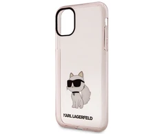 Apple iPhone 11 / XR Karl Lagerfeld dėklas Ikonik Choupette (KLHCN61HNCHTCP) rožinės spalvos