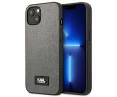 Dėklas Karl Lagerfeld KLHCP13MSFMP2DG iPhone 136,1" hardcase sidabrinė/sidabrinis Saffiano Plaque