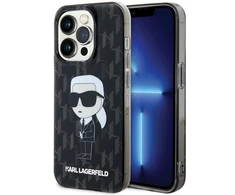 Apple iPhone 15 Pro Karl Lagerfeld Hardcase Monogram Ikonik (KLHCP15LHNKMKLK) dėklas telefonui skaidrus