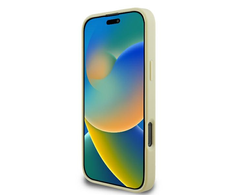 Karl Lagerfeld Metal Signature - dėklas skirtas Apple iPhone 16 Pro auksinis