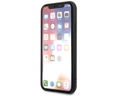 Karl Lagerfeld dėklas, skirtas iPhone X / XS KLHCPXSAKICKCBK juodos spalvos kietas dėklas , skirtas Saffiano Karl-Choupette Head