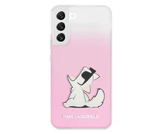 Karl Lagerfeld KLHCS22MCFNRCPI S22 Plus S906 dėklas telefonui rožinės spalvos Choupette Eat