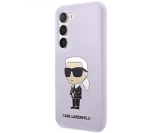 Samsung Galaxy S23 Plus Karl Lagerfeld silikoninis dėklas Ikonik (KLHCS23MSNIKBCU) violetinės spalvos