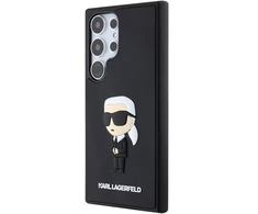 Samsung Galaxy S24 Ultra Karl Lagerfeld dėklas 3D Rubber Ikonik (KLHCS24L3DRKINK) juodos spalvos