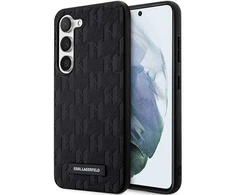 Samsung Galaxy S24 Karl Lagerfeld dėklas Saffiano Mono Metal Logo (KLHCS24SSAKLHPK) juodos spalvos