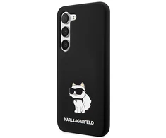 Karl Lagerfeld KLHCS24SSNCHBCK S24 S921harddėklas juodos spalvos Silicone Choupette