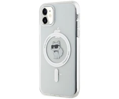 Apple iPhone 11 Karl Lagerfeld dėklas IML Choupette MagSafe (KLHMN61HFCCNOT) skaidrus