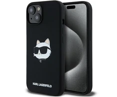 Apple iPhone 15 Plus / 14 Plus Karl Lagerfeld dėklas Crossbody IML Karl Head MagSafe (KLHMP15MSCHPPLK) juodos spalvos