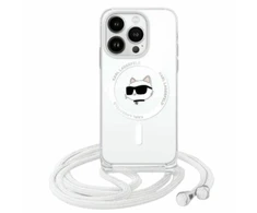 Karl Lagerfeld KLHMP16XHCCHNT Apple iPhone 16 Pro Max 6.9" dėklas telefonui skaidrus IML Choupette Head &amp; Cord MagSafe