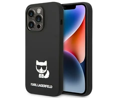 Apple iPhone 14 Pro Karl Lagerfeld dėklas Silicone Choupette Body (KLHCP14LSLCTBK) juodos spalvos
