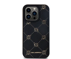 Karl Lagerfeld PU Karl Heads Pattern MagSafe dėklas telefonui Apple iPhone 15 Pro Max juodos spalvos
