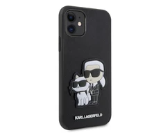 Karl Lagerfeld KLHCN61SANKCPK Apple iPhone 11 / Xr 6.1" dėklas telefonui juodos spalvos Saffiano Karl &amp; Choupette