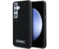 Samsung Galaxy S24 Karl Lagerfeld Dėklas Rhinestone Metal Logo (KLHCS24SHDSPRK) juodos spalvos