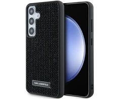Samsung Galaxy S24 Plus Karl Lagerfeld Dėklas Rhinestone Metal Logo (KLHCS24MHDSPRK) juodos spalvos