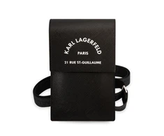 Dėklas Karl Lagerfeld Handbag KLWBSARSGK juodas Embossed RSG