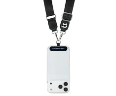 Karl Lagerfeld Universal Crossbody Strap Choupette Patch juodos spalvos