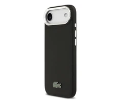 Lacoste Iconic Petit Pique Camera Stand MagSafe dėklas skirtas Apple iPhone Air juodos spalvos