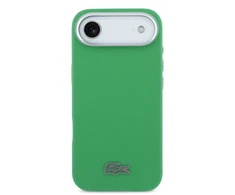 Lacoste Iconic Petit Pique Metal Logo MagSafe dėklas skirtas iPhone Air Žalias