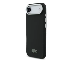 Lacoste Iconic Petit Pique Metal Logo MagSafe dėklas skirtas Apple iPhone Air Juodas