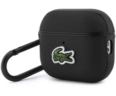 Dėklas Lacoste Petit Pique Croc Logo Patch Case for AirPods Pro 3 Juodas