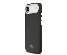 Lacoste PU Leather Champs Elysees MagSafe dėklas skirtas Apple iPhone Air juodos spalvos