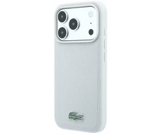 Dėklas Lacoste PVC Iconic Petit Pique Metal Logo MagSafe Case for iPhone 18 Pro Max Light Pilkas