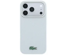 Dėklas Lacoste PVC Iconic Petit Pique Metal Logo MagSafe Case for iPhone 18 Pro Max Light Pilkas