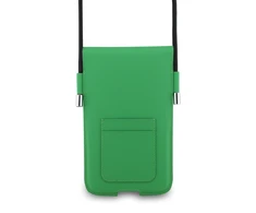 Dėklas Lacoste PVC Iconic Petit Pique Metal Logo Phone Pouch XL Žalias
