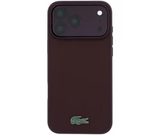 Dėklas Lacoste PVC Iconic Petit Pique Metal Logo MagSafe Case for iPhone 18 Pro Burgundy