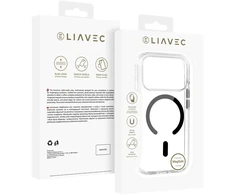Liavec Pure dėklas su kameros valdymo mygtuku, skirtas iPhone 18 Pro Max/17 Pro Max, juodas