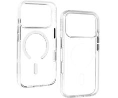 Dėklas Liavec Pure Case with camera control button do Iphone 18 Pro/17 Pro balta