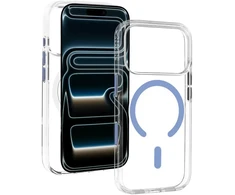 Liavec Pure dėklas su kameros valdymo mygtuku, skirtas iPhone 18 Pro Max/17 Pro Max, šviesiai mėlynas