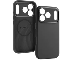 Dėklas Liavec Silk Shield Case with Metal Camera Frame do Iphone 18 Pro/17 Pro juoda